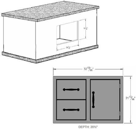 Sole Gourmet 20"x30" Door/Drawer Combo - DDC20X30 - image 2