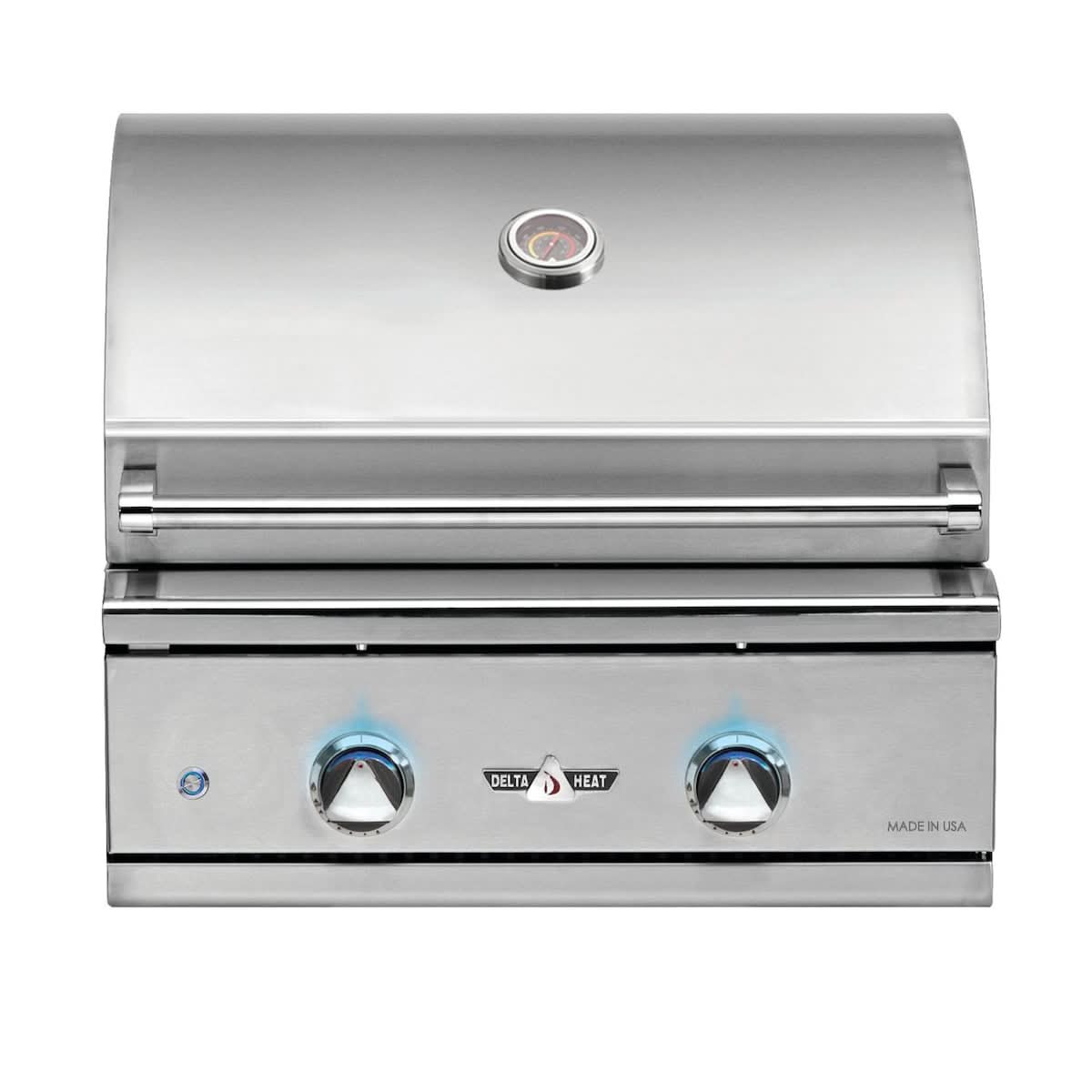 Delta Heat - 26-Inch 2-Burner Built-In Grill - Liquid Propane Gas - DHBQ26G-DL