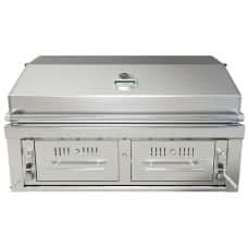 Sunstone Emerald - 42-Inch 2-Burner Gas Hybrid Dual Zone Grill - Charcoal/Wood Burning - EMCHDZ42-NG