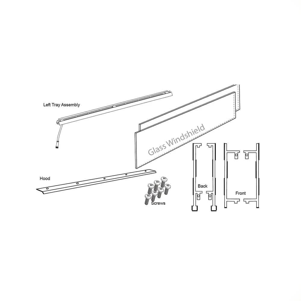 Cedar Creek Fireplaces See Through Conversion Kit for 72" Fireplace - RFP78008 - image 3