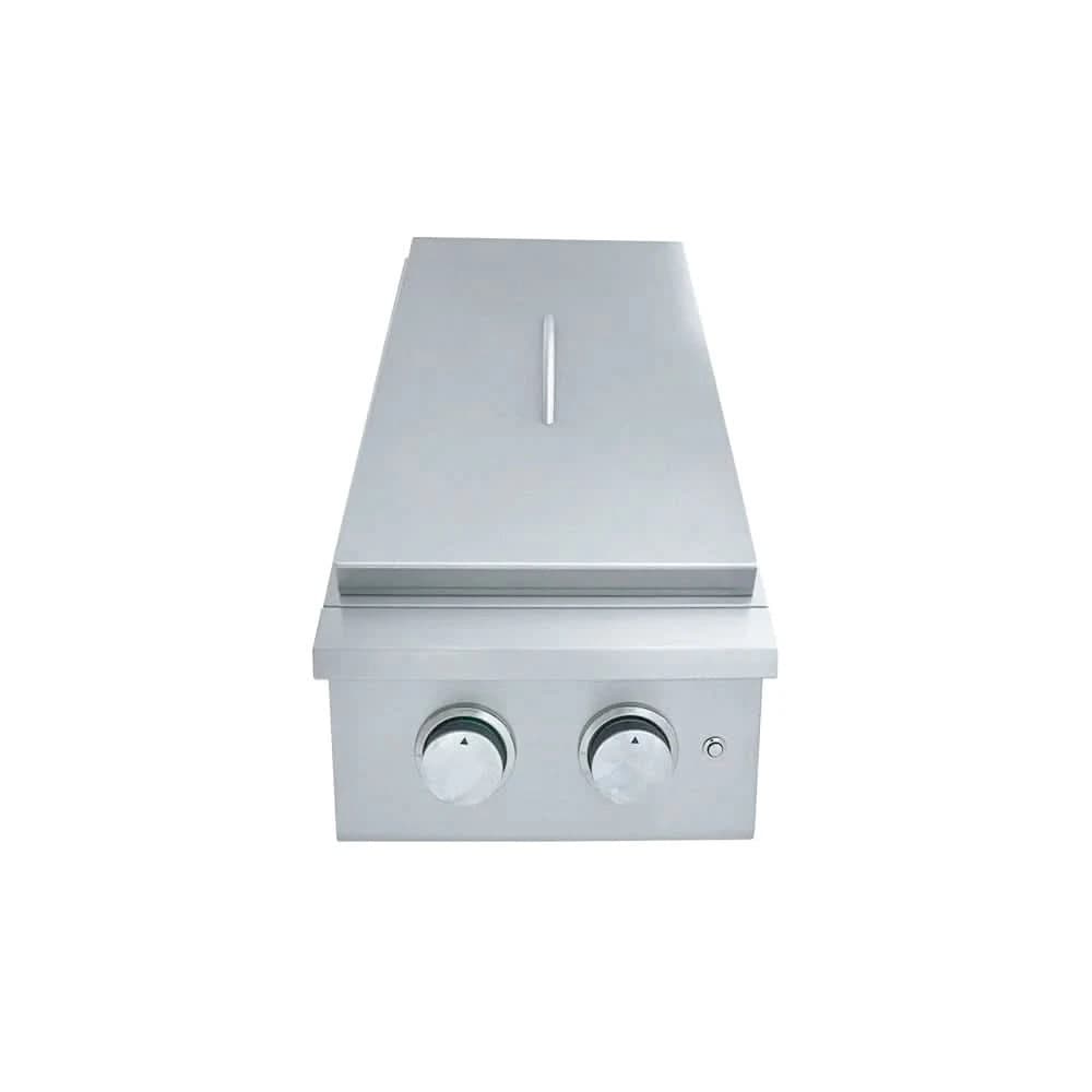 RCS Premier Double Side Burner, Slide in Natural Gas - RJCSSBL