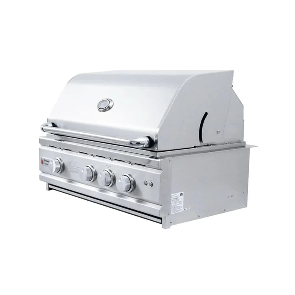 RCS Cutlass Pro 30-Inch 3-Burner Built-In Grill with Blue LED Lights and Rear Burner - Natural Gas - RON30A - image 4