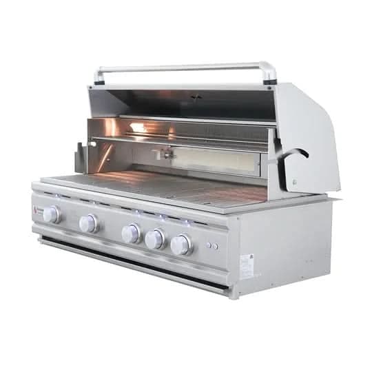 RCS Cutlass Pro - 42-Inch 4-Burner Built-In Grill with Blue LED Lights and Rear Burner - Natural Gas - RON42A - image 4