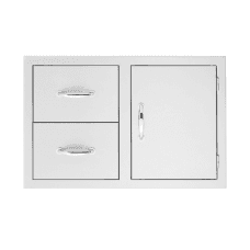 Summerset Access Door & Double Drawer Combo, 36 Inch - SSDC2-36