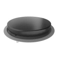 Sunstone 19 DIA. Solid Steel Flat Top Griddle w/non Stick Finish & Powder Coated Oil Pan - SUN24PCB-GRIDDLE