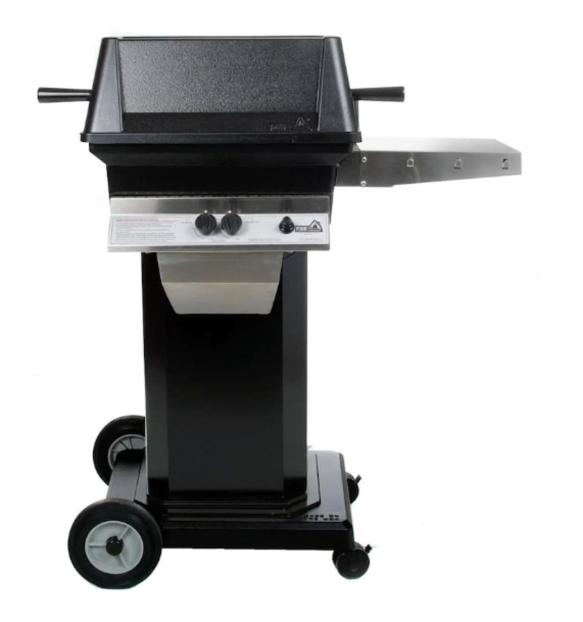 PGS A Series A30 - 2-Burner Black Portable Pedestal Base Grill - Liquid Propane Gas Grill - A30LP + ABPED + ALC