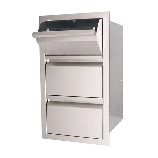RCS Valiant Stainless Paper Towel Holder/2 Drawer Combo - VTHC1 - image 3