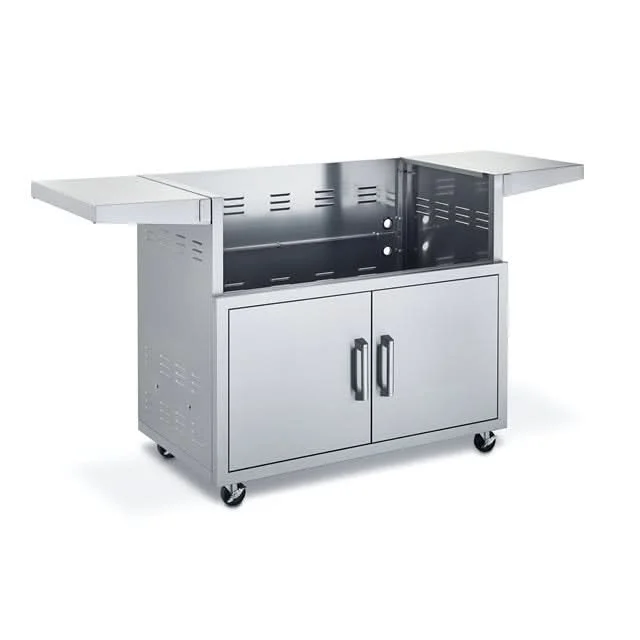 Broilmaster 40" SS Cart with 2 Doors & Side Shelves - BSACT40