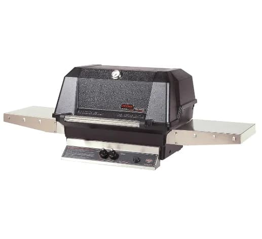 MHP Grill 27" Built-In W/ SearMagic Grid Liquid Propane (574 sq. In)- WNK4s, Standard Burners, Cast Aluminum in DD-PS + MHP Bolt-Down Patio Base for MHP BBQ Grills - WNK4DD-PS + MPB