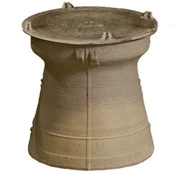 American Fyre Designs 21 3/4 Inch Rain Drum Tank and End Table, Cafe Blanco- 8199-CB