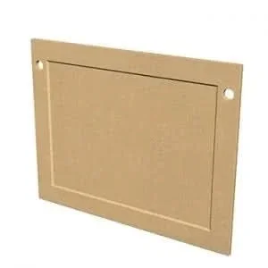 American Fyre Designs GFRC Square Protector Plate for Cordova, Smoke- 8210-SM