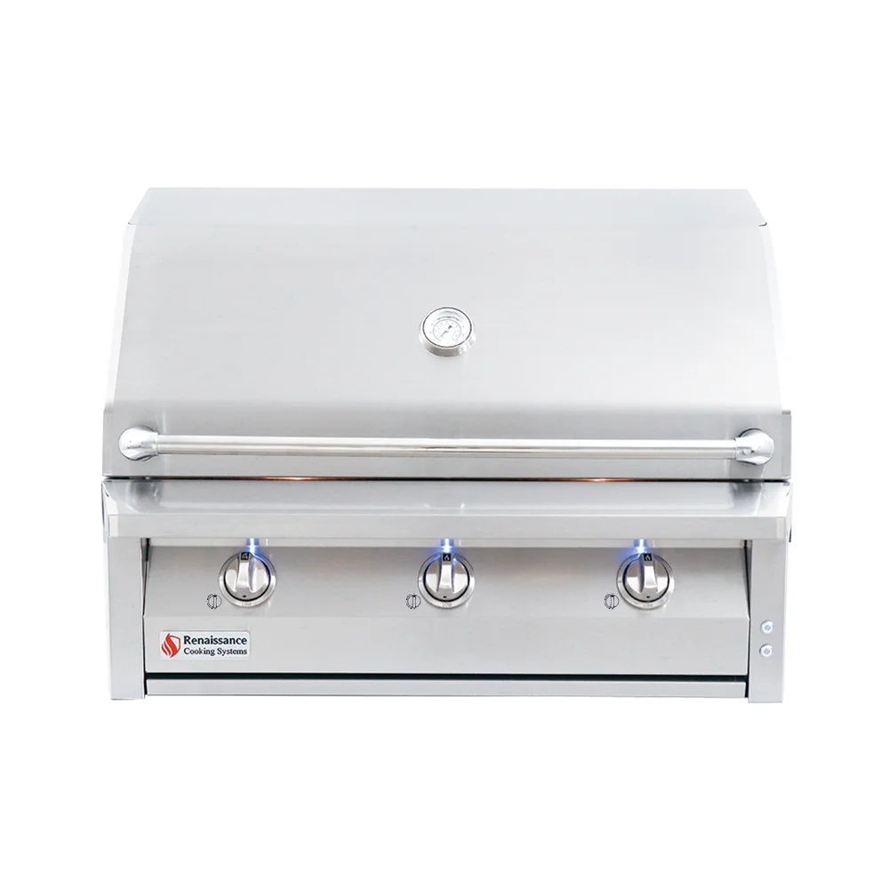 RCS ARG - 36-Inch 3-Burner Built-In Grill - Liquid Propane Gas - ARG36 LP
