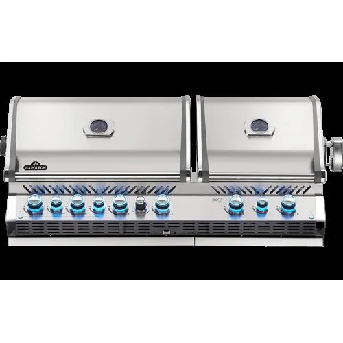 Napoleon Prestige PRO 825 RBI - 56-Inch 6-Burner Built-In Grill with Infrared Bottom and Rear Burners - Natural Gas - BIPRO825RBINSS-3