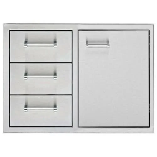 Delta Heat Door 3-Drawer Combo, 36x20.75-Inch - DHDD363-B *Discontinued*