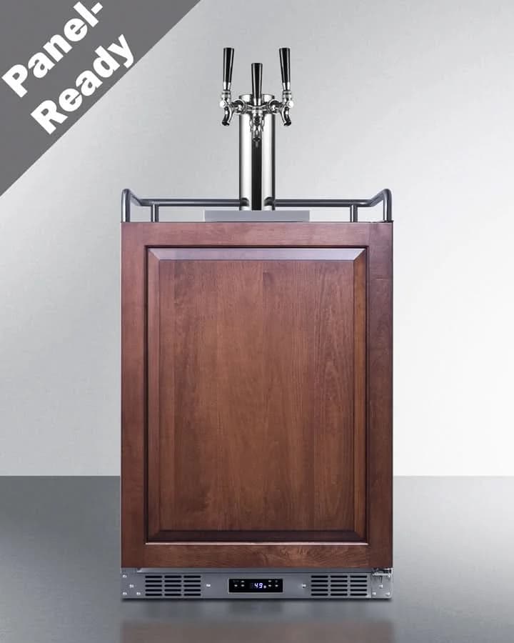 Summit - 24 Wide Built-In Kegerator (Panel Not Included) - SBC682PNRTRIPLE
