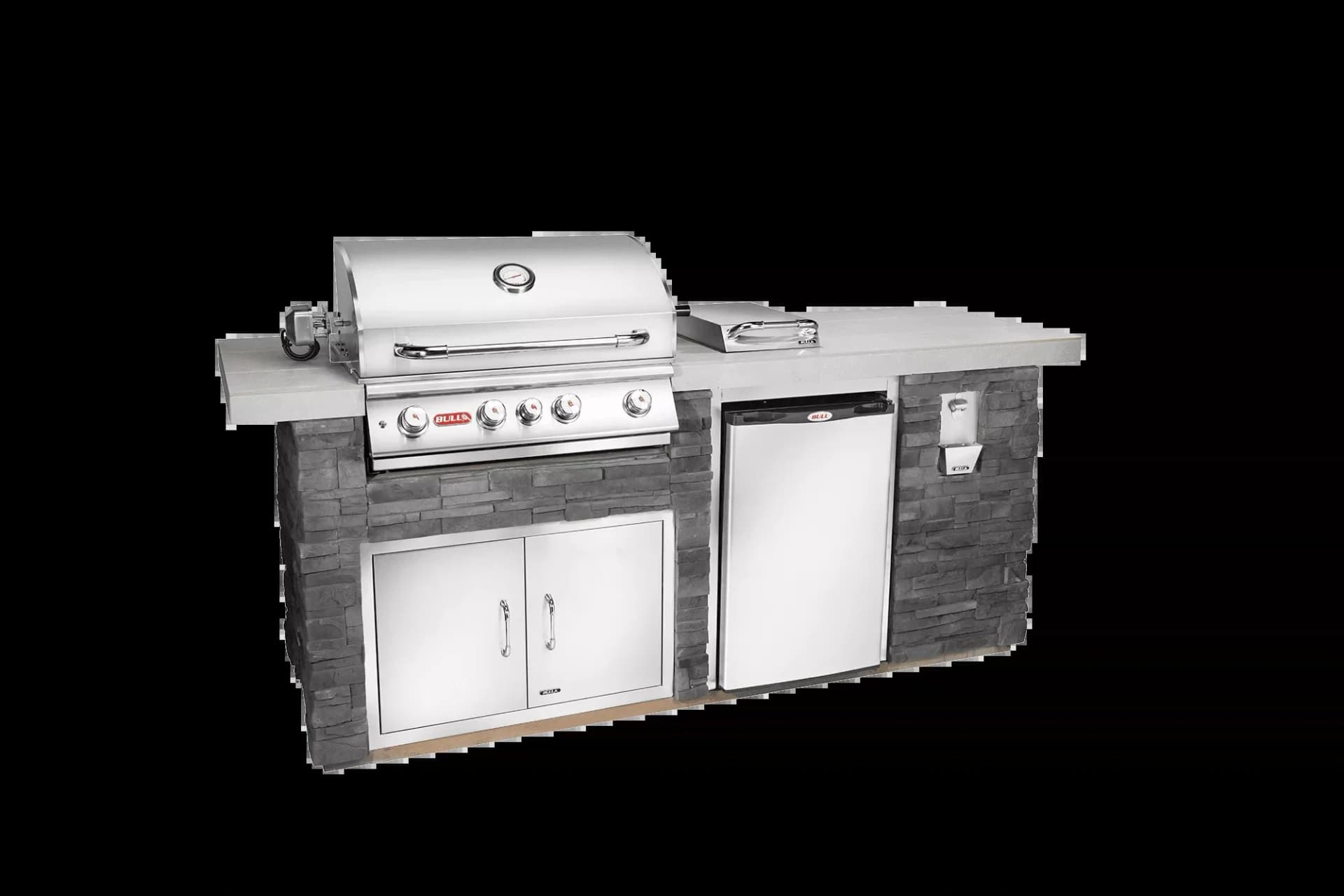 Bull Island Outdoor Kitchen Rock Base - 31011-NG