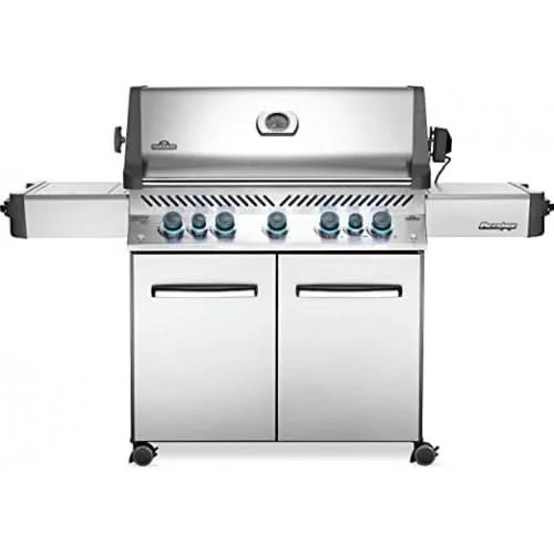 Napoleon Prestige 665 RSIB - 75-Inch 5-Burner Freestanding Grill with Infrared Rear Burner - Natural Gas - P665RSIBNSS