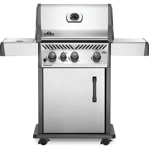 Napoleon Rogue XT 425 SIB - 3-Burner Freestanding Grill with Infrared Side Burner - Natural Gas - RXT425SIBNSS-1