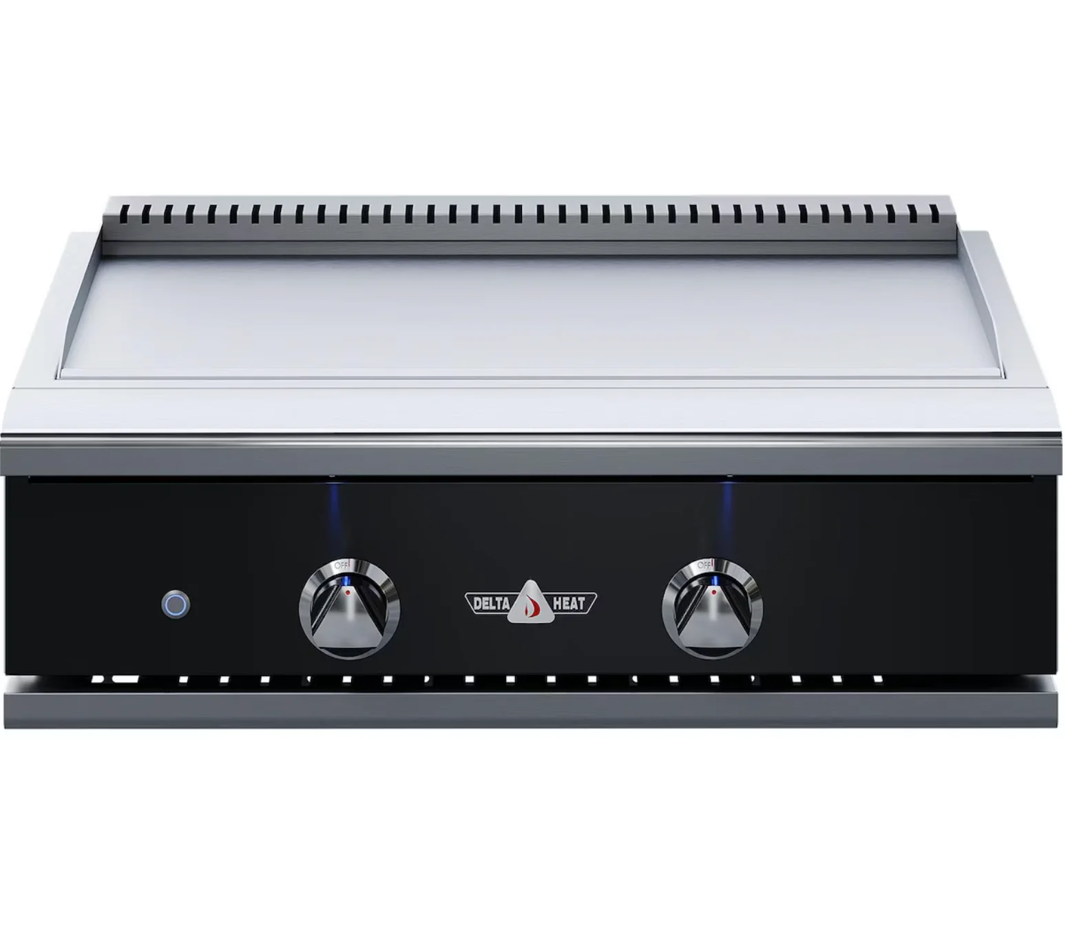 Delta Heat 32-Inch Built-In Propane Teppanyaki Griddle - Black Control Panel - DHTG32-KL