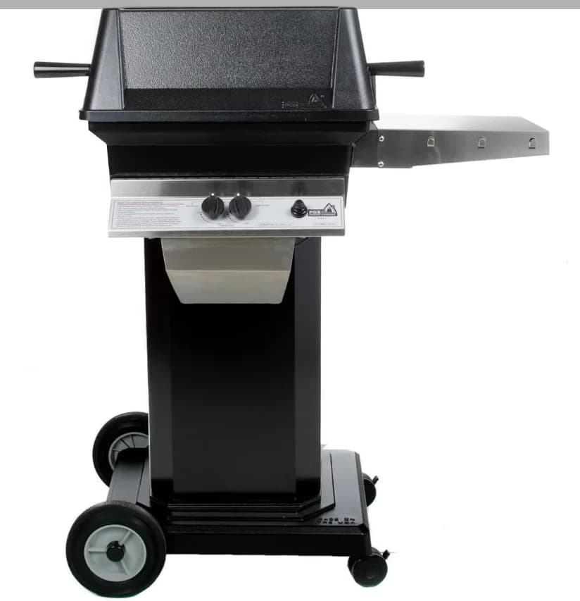 PGS A Series A30 - 2-Burner Black Portable Pedestal Base Grill - Natural Gas - A30NG + ABPED + ANC