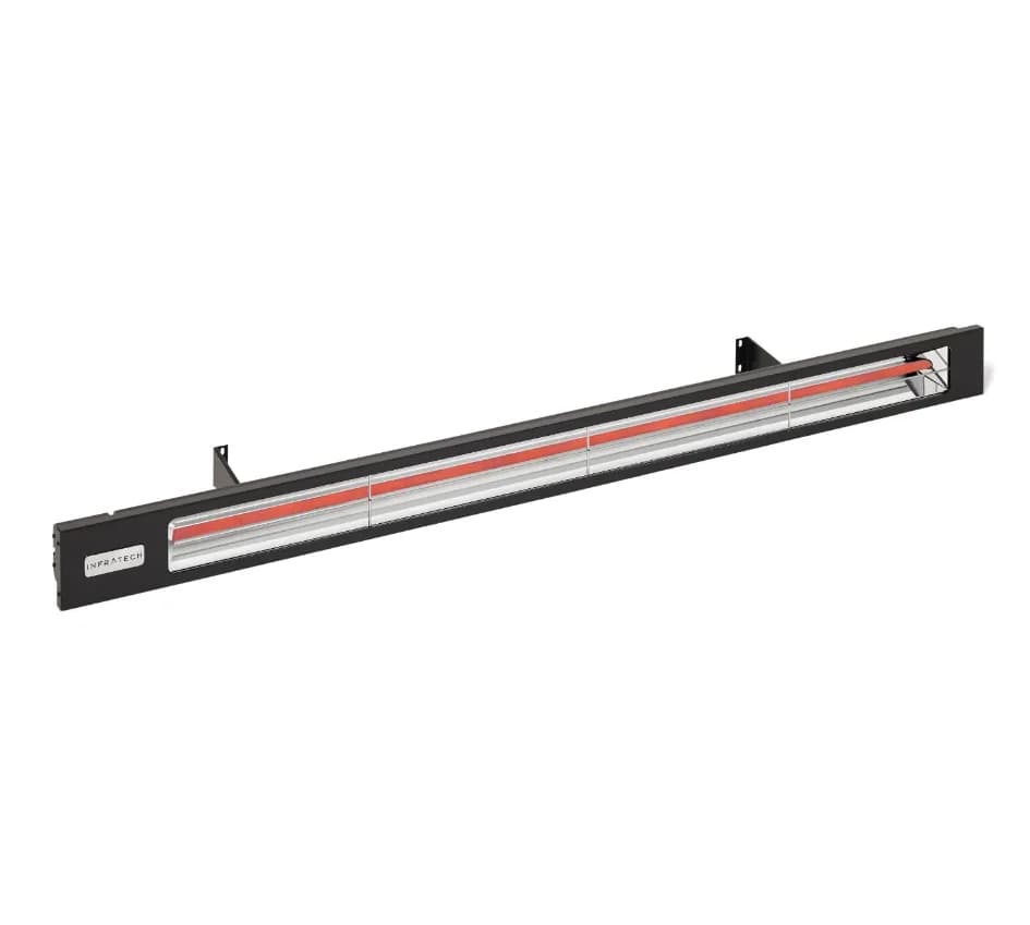 Infratech Slimline Series 63 1/2-Inch 3000W Single Element Electric Infrared Patio Heater, 277V, Matte Black - SL3027BL