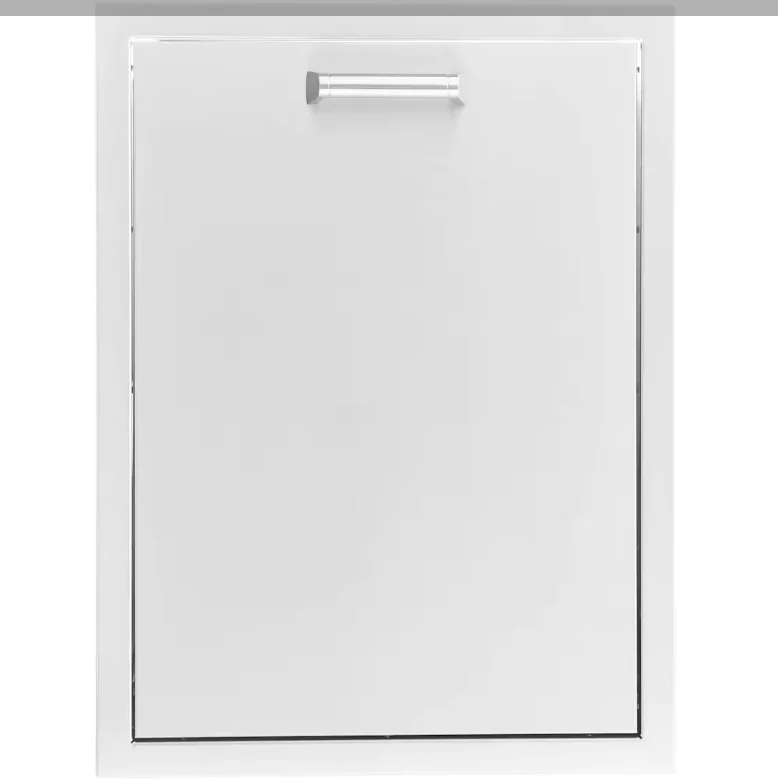 Eloquence 20-Inch Stainless Steel Roll-Out Double Trash & Recycling Bin, Contempo - Eloquence-260-TREC-DRW + Eloquence-350H-Handle