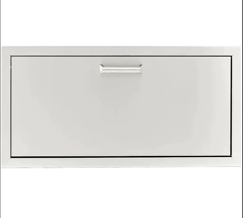 PCM 30 X 15-Inch Stainless Steel Single Access Drawer, Contempo - BBQ-260-DR3015 + BBQ-350H-Handle
