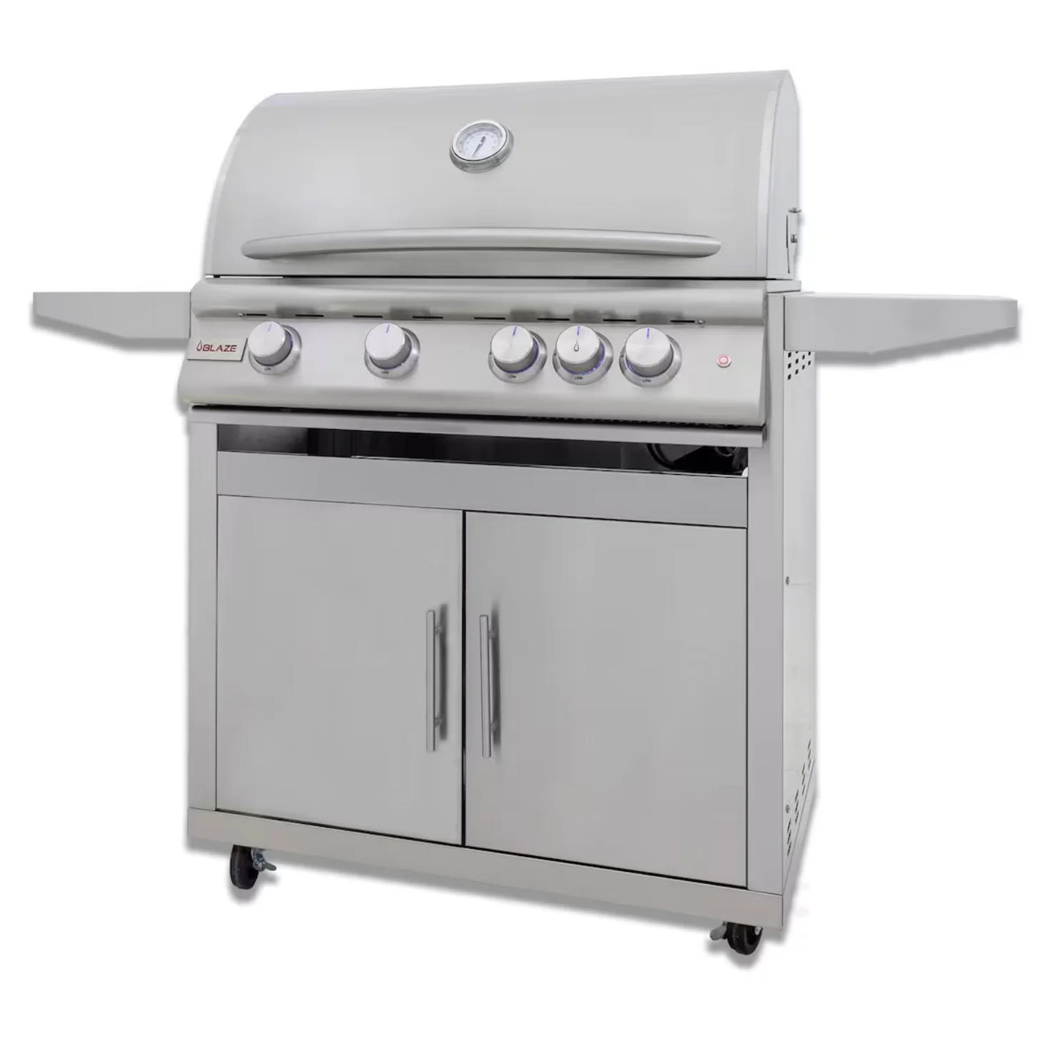 Blaze LTE+ Marine Grade 32-in 4-Burner Propane Gas Grill w/ Lift-Assist Hood & Rear Infrared Burner - BLZ-4LTE3MG-LP + BLZ-4-CART-SC