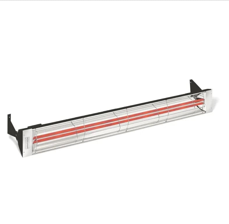 Infratech WD-Series 61 1/4-Inch 6000W Dual Element Electric Infrared Patio Heater, 277V, Black - WD6027BL
