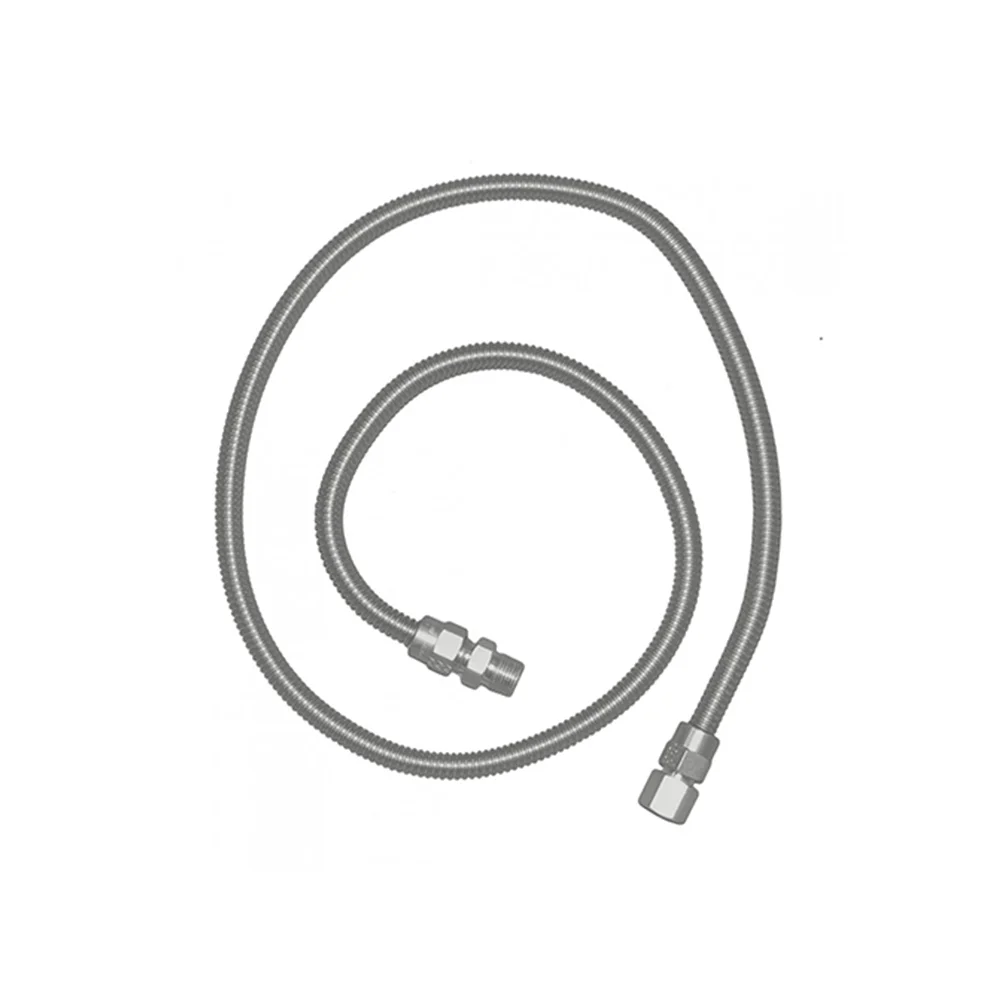 RCS S.S. Flex Hose 48" 1/2" Female Flares with Adapters 1/2" Female Flares with Adapters - SSFLEX8448