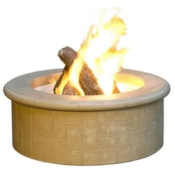 American Fyre Designs 39 Inch Round El Dorado Firepit, Smoke, Natural Gas- 681-SM-11-M6NC