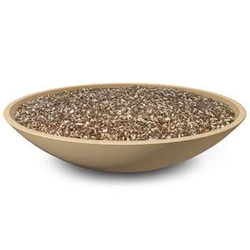 American Fyre Designs 48 Inch Marseille Round Fire Bowl with Water Spout - Cafe Blanco- 751-CB-80-M6NC