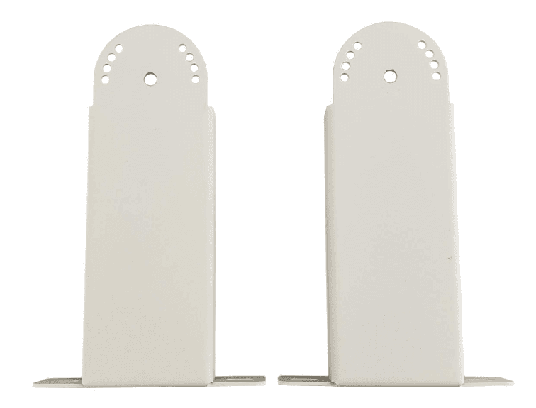 Bromic Heating - Short Mounting Bracket Pair for White Bromic Tungsten Electric Heaters - BH8180021