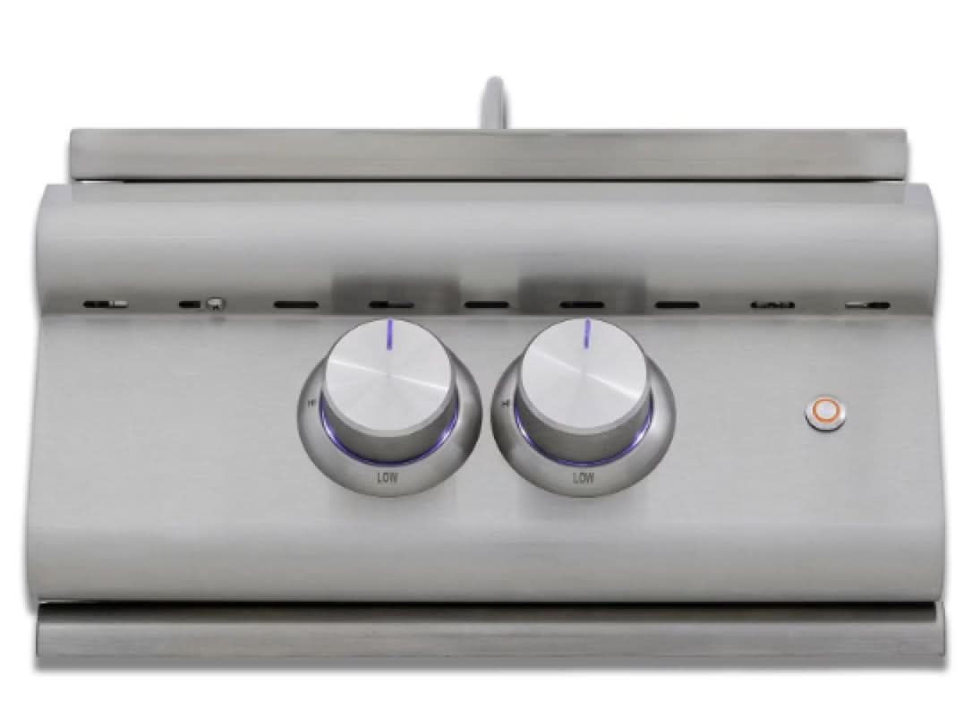 Blaze Premium LTE+ Built-In Natural Gas High Performance Power Burner W/ Wok Ring & Stainless Steel Lid - BLZ-PBLTE3-NG