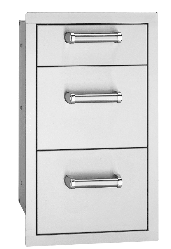 Fire Magic Premium Flush 14-Inch Triple Access Drawer With Soft Close - 53803SC