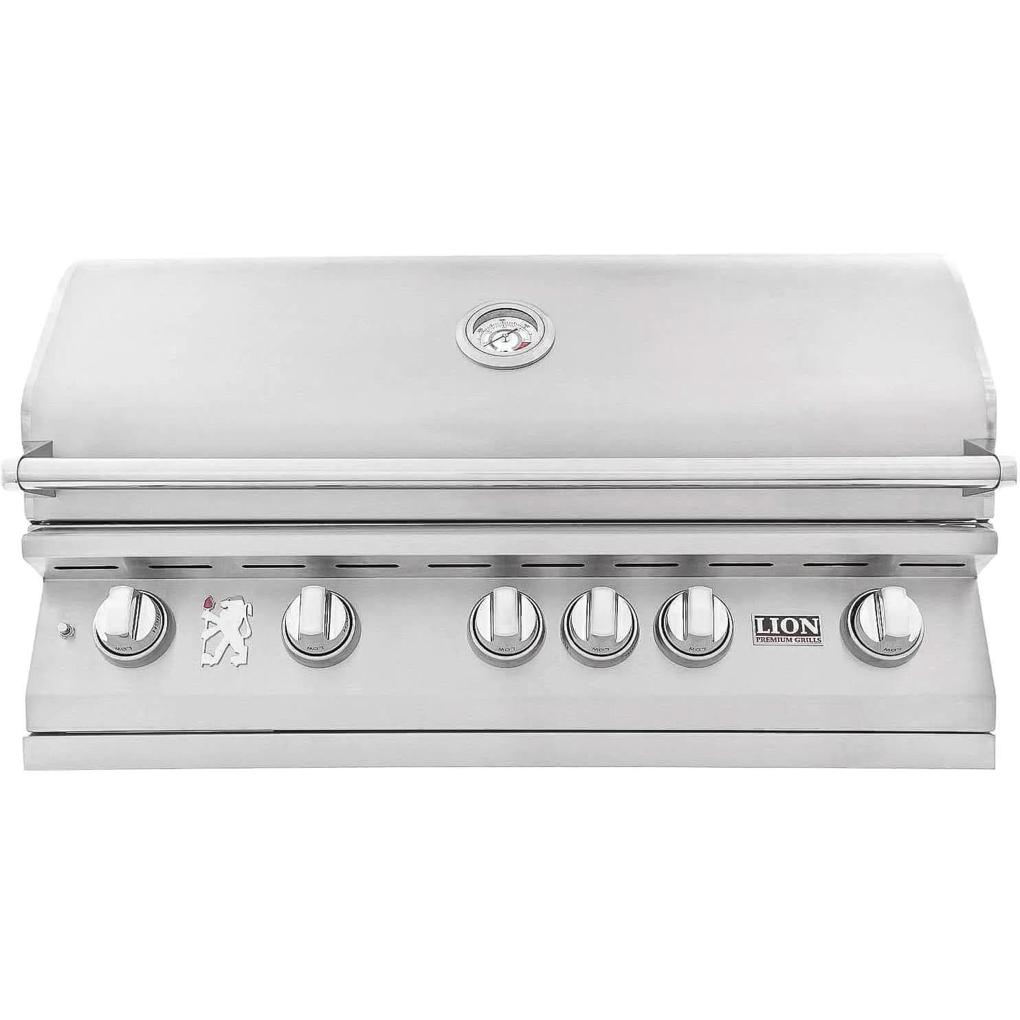 Lion L90000 - 40-Inch 5-Burner Built-In Grill - Natural Gas - 90823