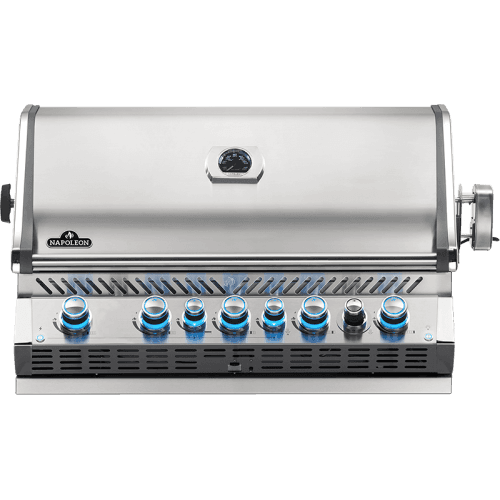 Napoleon Prestige PRO 665 - 42-Inch 5-Burner Built-In Grill with Infrared Rear Burner - Natural Gas - BIPRO665RBNSS-3