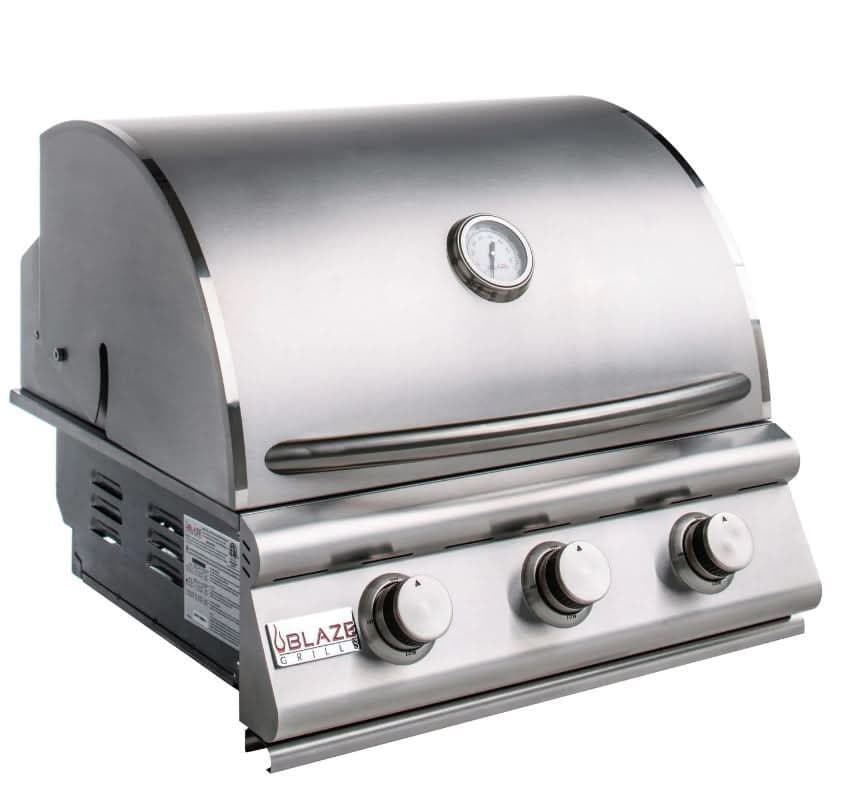 Blaze Prelude LBM - 25-Inch 3-Burner Built-In Grill - Natural Gas - BLZ-3LBM-NG