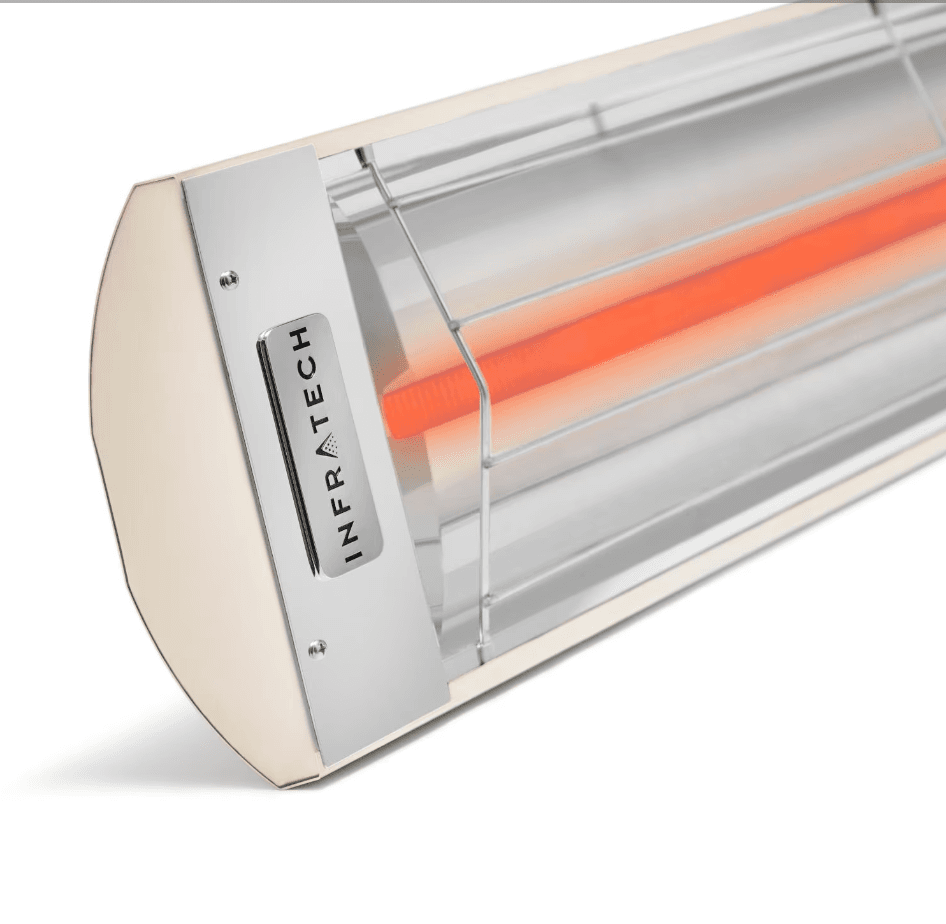 Infratech C-Series 33-Inch 1500W Single Element Electric Infrared Patio Heater, 120V, Almond - C1512AL