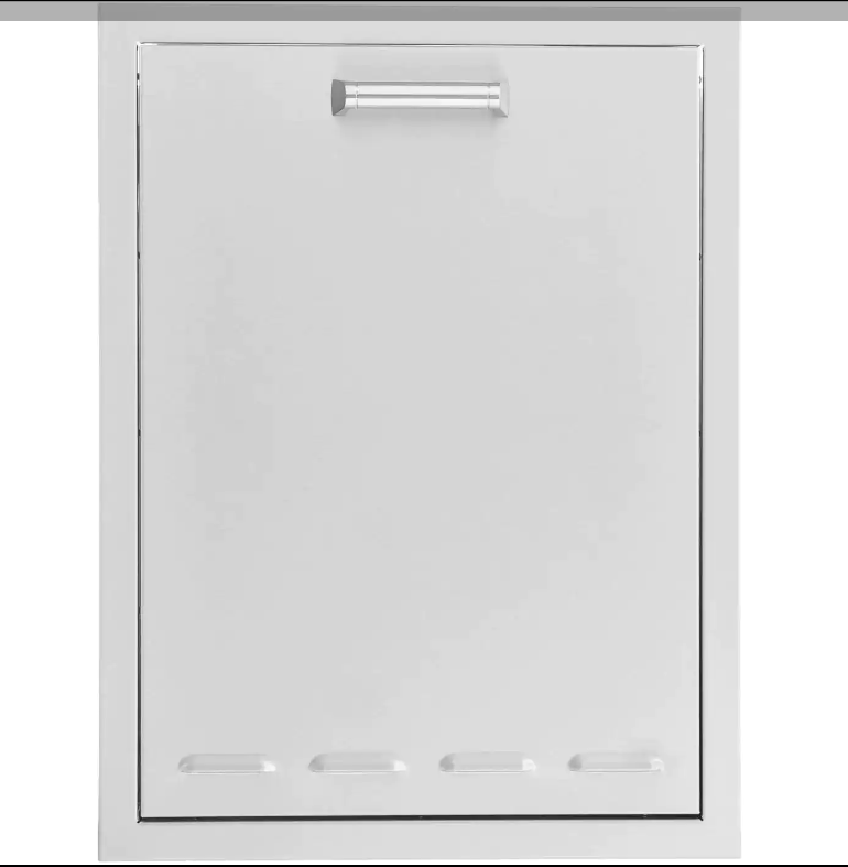 PCM 20-Inch Stainless Steel Roll-Out Trash or Propane Tank Drawer, Contempo - BBQ-260-TRLP-DRW + BBQ-350H-Handle