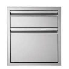 Twin Eagles 19 Inch Stainless Steel Double Access Drawer - TESD192-B